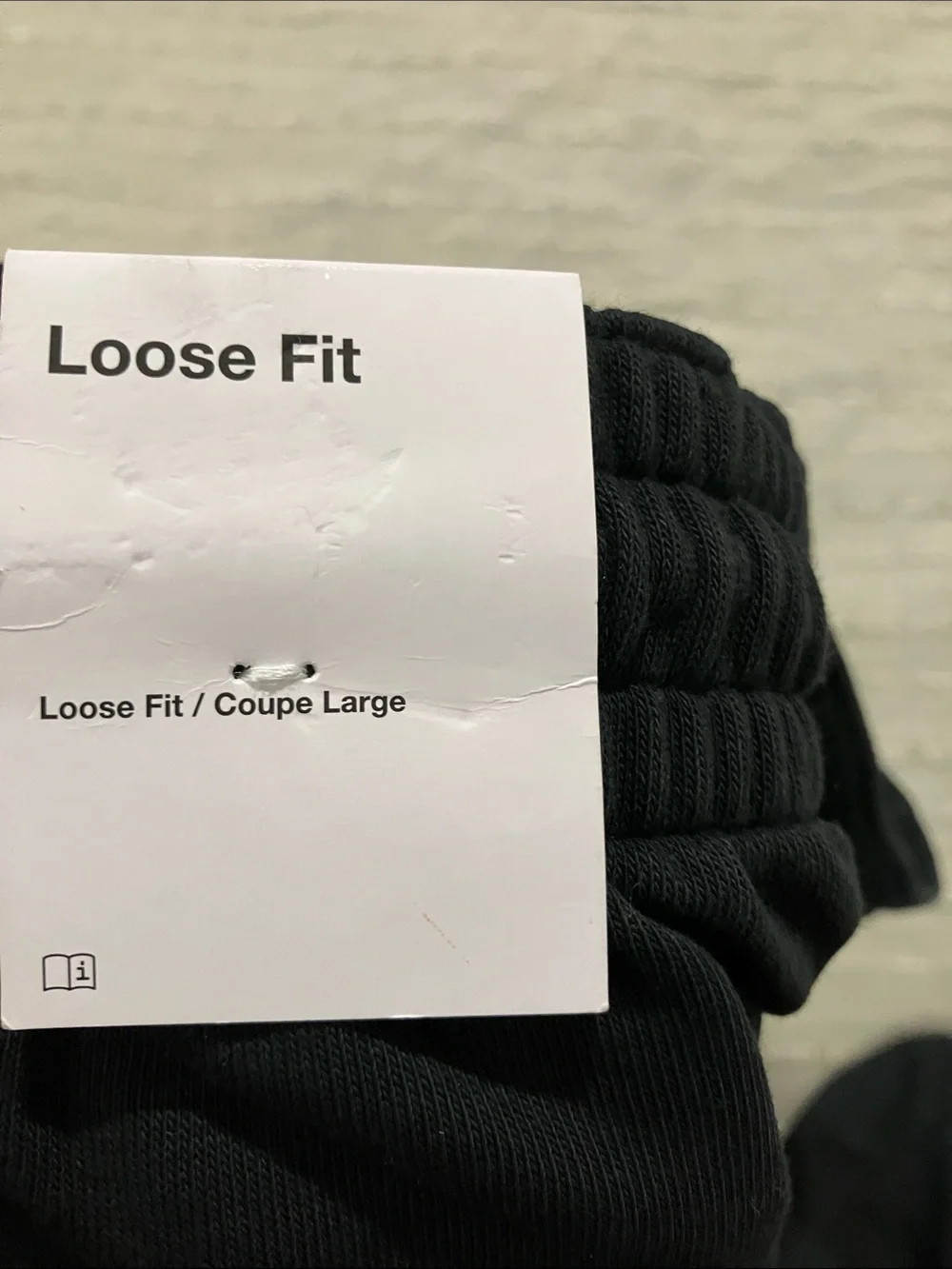 NWT Nike Women’s Black Jogger Sweatpants with White Drawstring